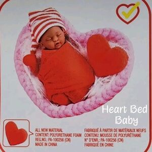 My Mini Baby Sweet Hearts Heart Bed Baby